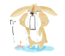 lop-eared rabbit KINAKO sticker #911363