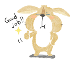lop-eared rabbit KINAKO sticker #911364