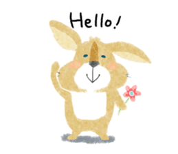lop-eared rabbit KINAKO sticker #911367