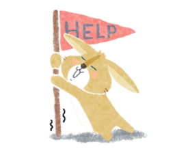 lop-eared rabbit KINAKO sticker #911382