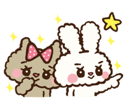 Japanese "Kawaii"Rabbit& Cat sticker #911726
