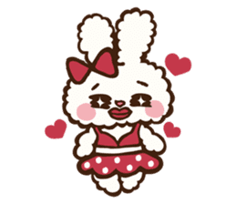 Japanese "Kawaii"Rabbit& Cat sticker #911739