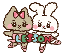 Japanese "Kawaii"Rabbit& Cat sticker #911742
