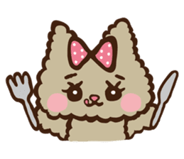 Japanese "Kawaii"Rabbit& Cat sticker #911749
