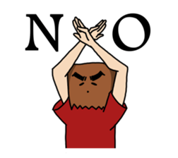 paper bag boy's stamp sticker #911824