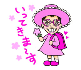 Pink fairy Lady Momo sticker #911881