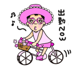 Pink fairy Lady Momo sticker #911885