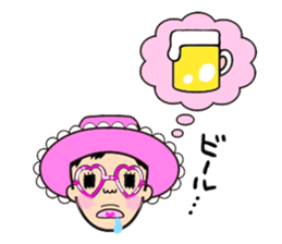 Pink fairy Lady Momo sticker #911893