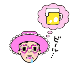 Pink fairy Lady Momo sticker #911893