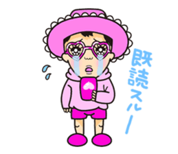 Pink fairy Lady Momo sticker #911900