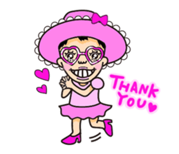 Pink fairy Lady Momo sticker #911905