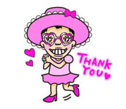 Pink fairy Lady Momo sticker #911905
