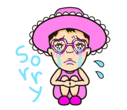 Pink fairy Lady Momo sticker #911906