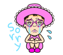 Pink fairy Lady Momo sticker #911906