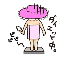 Pink fairy Lady Momo sticker #911914