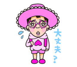 Pink fairy Lady Momo sticker #911916