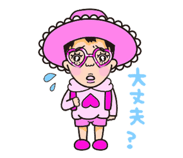 Pink fairy Lady Momo sticker #911916