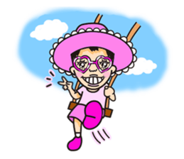 Pink fairy Lady Momo sticker #911917