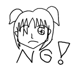 A poor lovely girl sticker #911965