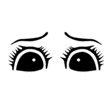 eye & mouth 2 sticker #912623