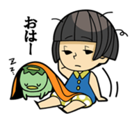 Japanese kappa and okappa sticker #913301