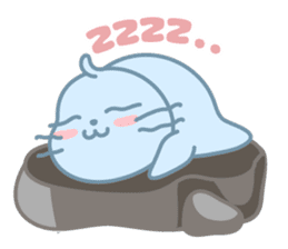 Sonee, the cute kawaii blue baby seal sticker #913881