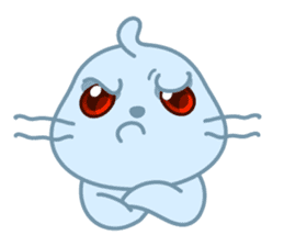 Sonee, the cute kawaii blue baby seal sticker #913890