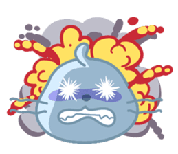 Sonee, the cute kawaii blue baby seal sticker #913892