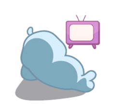 Sonee, the cute kawaii blue baby seal sticker #913900