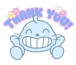 Sonee, the cute kawaii blue baby seal sticker #913907