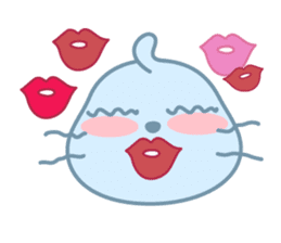 Sonee, the cute kawaii blue baby seal sticker #913908