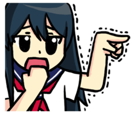 Sticker of scornful eyes sticker #914280