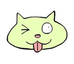 Closeup Face -cat expressions- sticker #914519