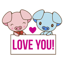Tutu, the cute pinky piglet sticker #914962