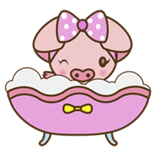 Tutu, the cute pinky piglet sticker #914970