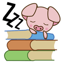 Tutu, the cute pinky piglet sticker #914976