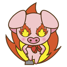 Tutu, the cute pinky piglet sticker #914978