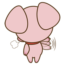 Tutu, the cute pinky piglet sticker #914979