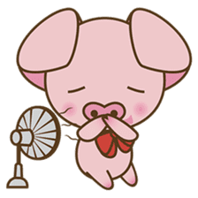 Tutu, the cute pinky piglet sticker #914980
