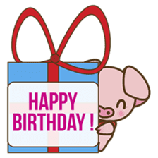 Tutu, the cute pinky piglet sticker #914981