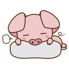 Tutu, the cute pinky piglet sticker #914982
