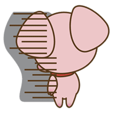 Tutu, the cute pinky piglet sticker #914985