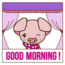 Tutu, the cute pinky piglet sticker #914986