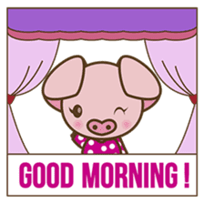 Tutu, the cute pinky piglet sticker #914986