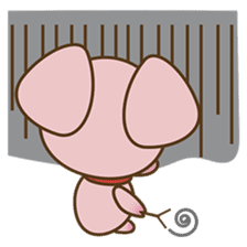 Tutu, the cute pinky piglet sticker #914987