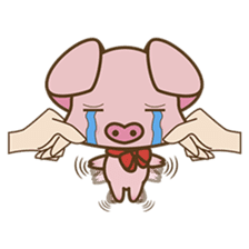 Tutu, the cute pinky piglet sticker #914991