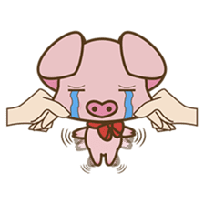 Tutu, the cute pinky piglet sticker #914991