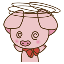 Tutu, the cute pinky piglet sticker #914997