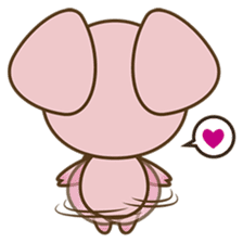 Tutu, the cute pinky piglet sticker #914998