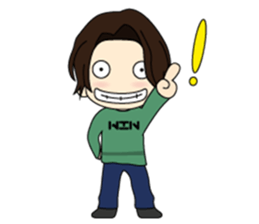 A boy named U. sticker #915426